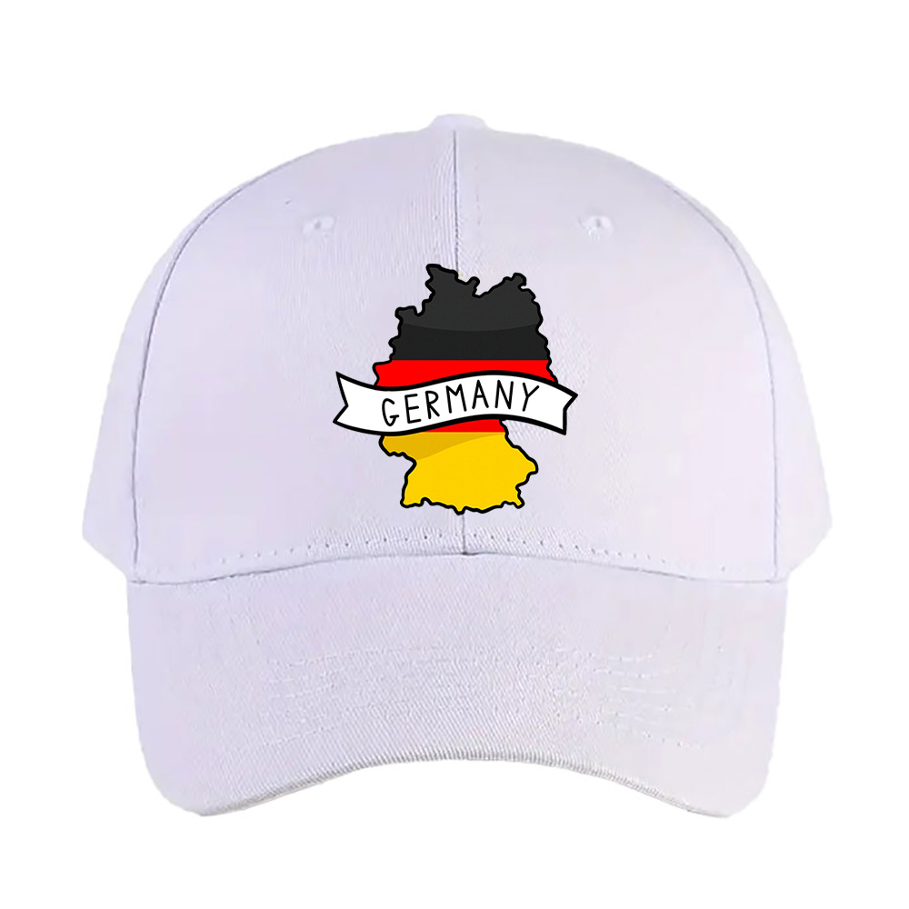 Street Fashion Germany - Germany Flag Map Woman Man Baseball