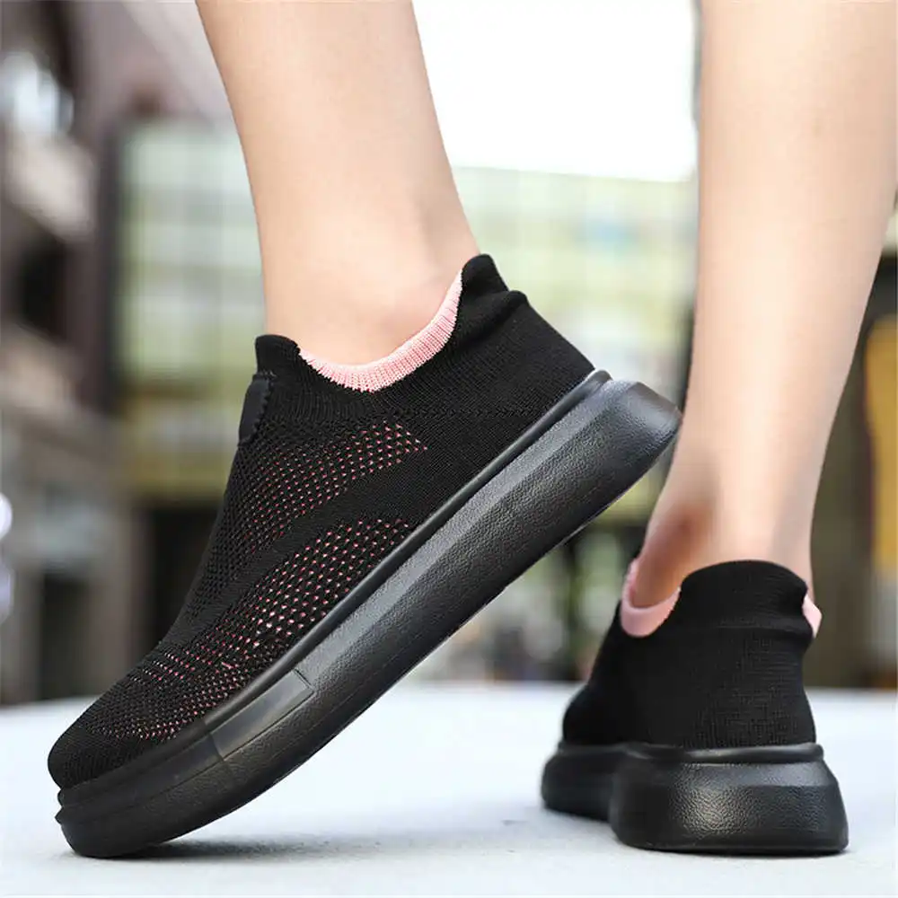 Asian Street Fashion Girls - Platform Stockings Brown Shoes For Woman