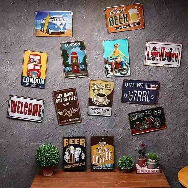 High-Definition Metal Tin Sign - Street Fashion Definition ulasan dan harga