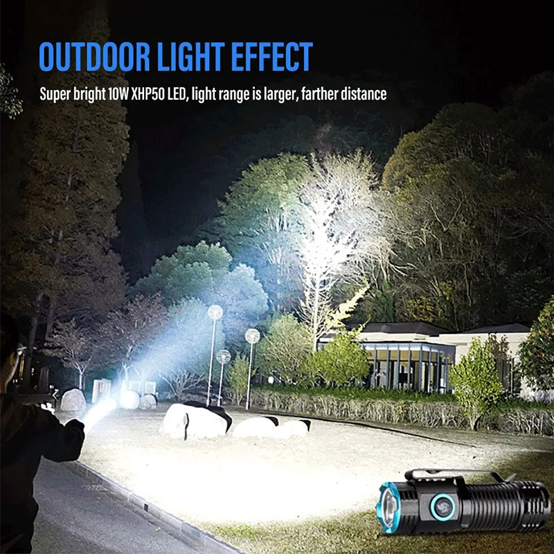 Powerful XHP50 LED Flashlight  - Street Fashion Blog ulasan dan harga