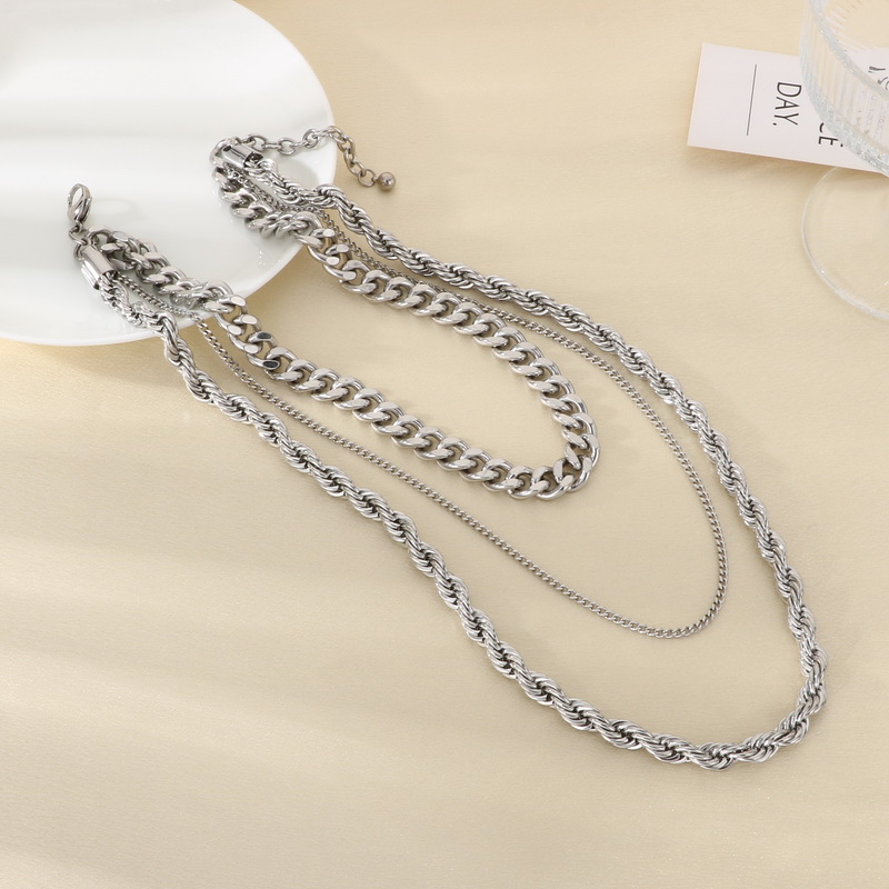 Stainless Steel Chain Cuban Li - Fashion Street Singapore ulasan dan harga