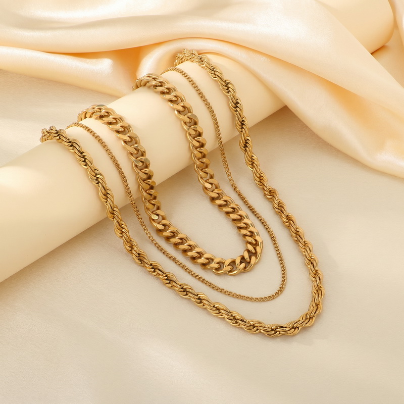 Stainless Steel Chain Cuban Li - Fashion Street Singapore ulasan dan harga