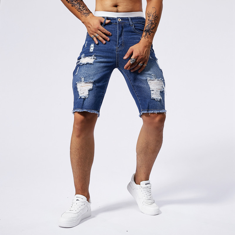 2025 Summer New Men's Ripped D - Street Fashion Brand ulasan dan harga