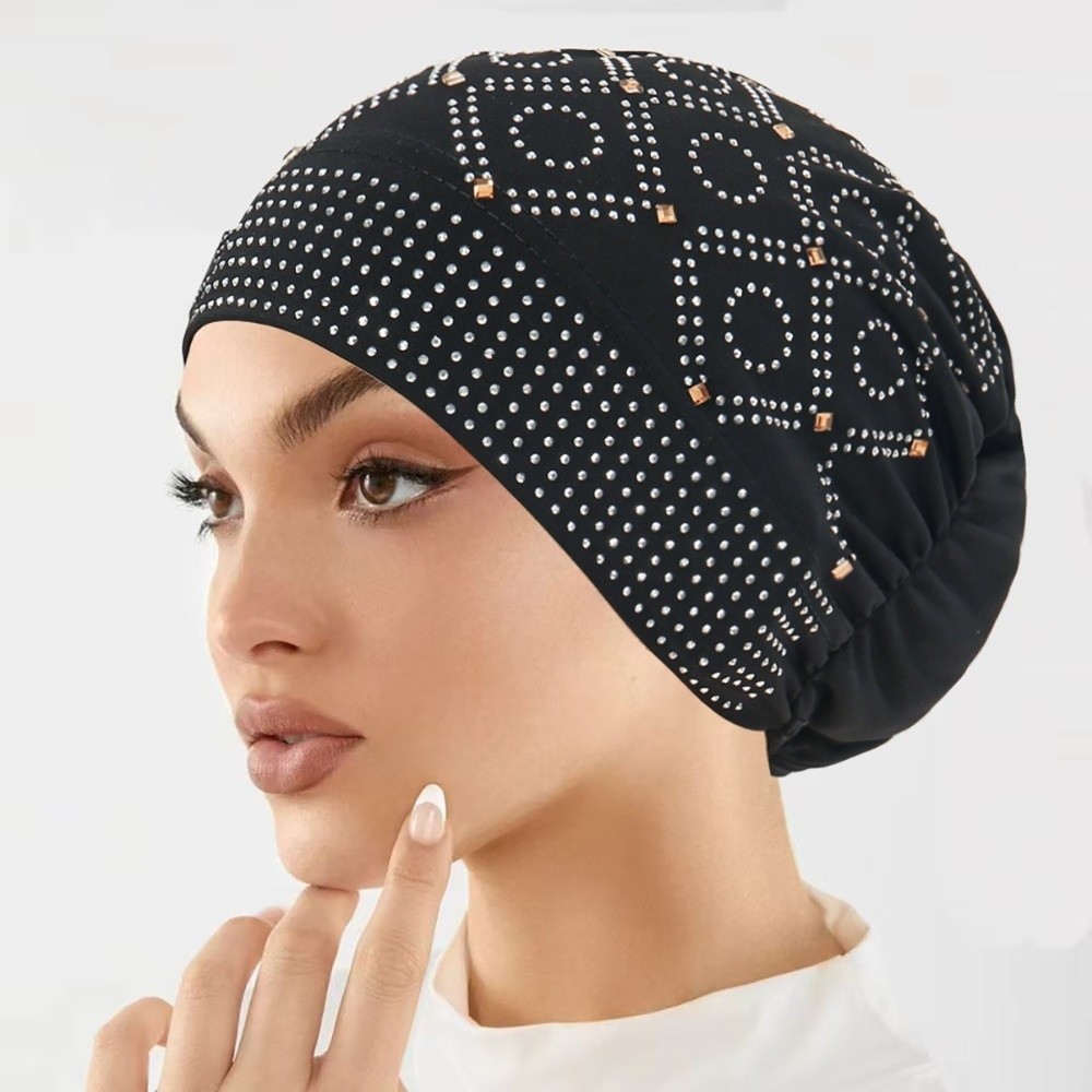 Comfortable Encrusted Diamonds - Street Fashion Hijab ulasan dan harga