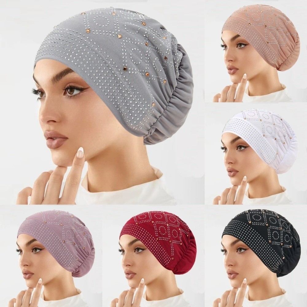 Comfortable Encrusted Diamonds - Street Fashion Hijab ulasan dan harga