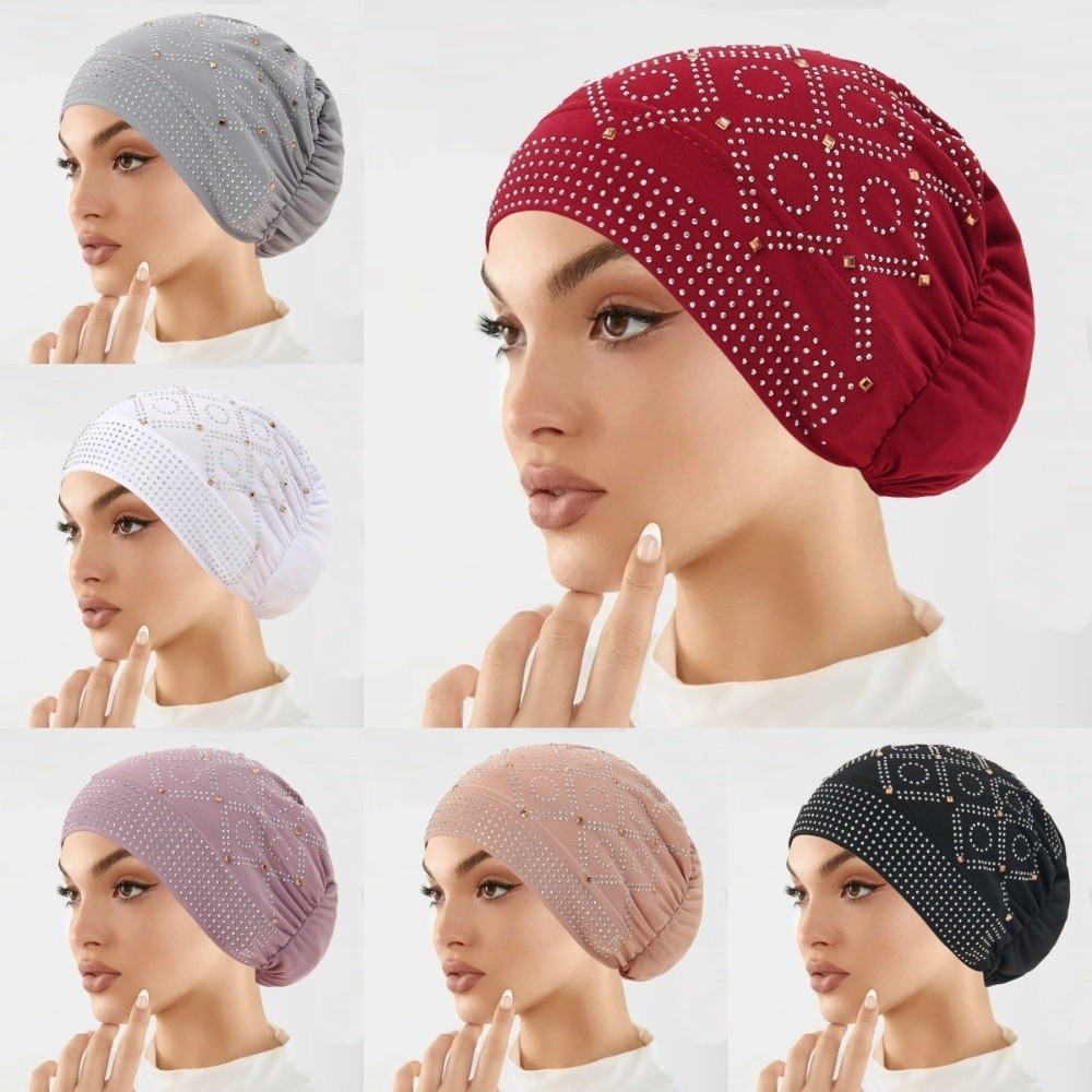 Comfortable Encrusted Diamonds - Street Fashion Hijab ulasan dan harga