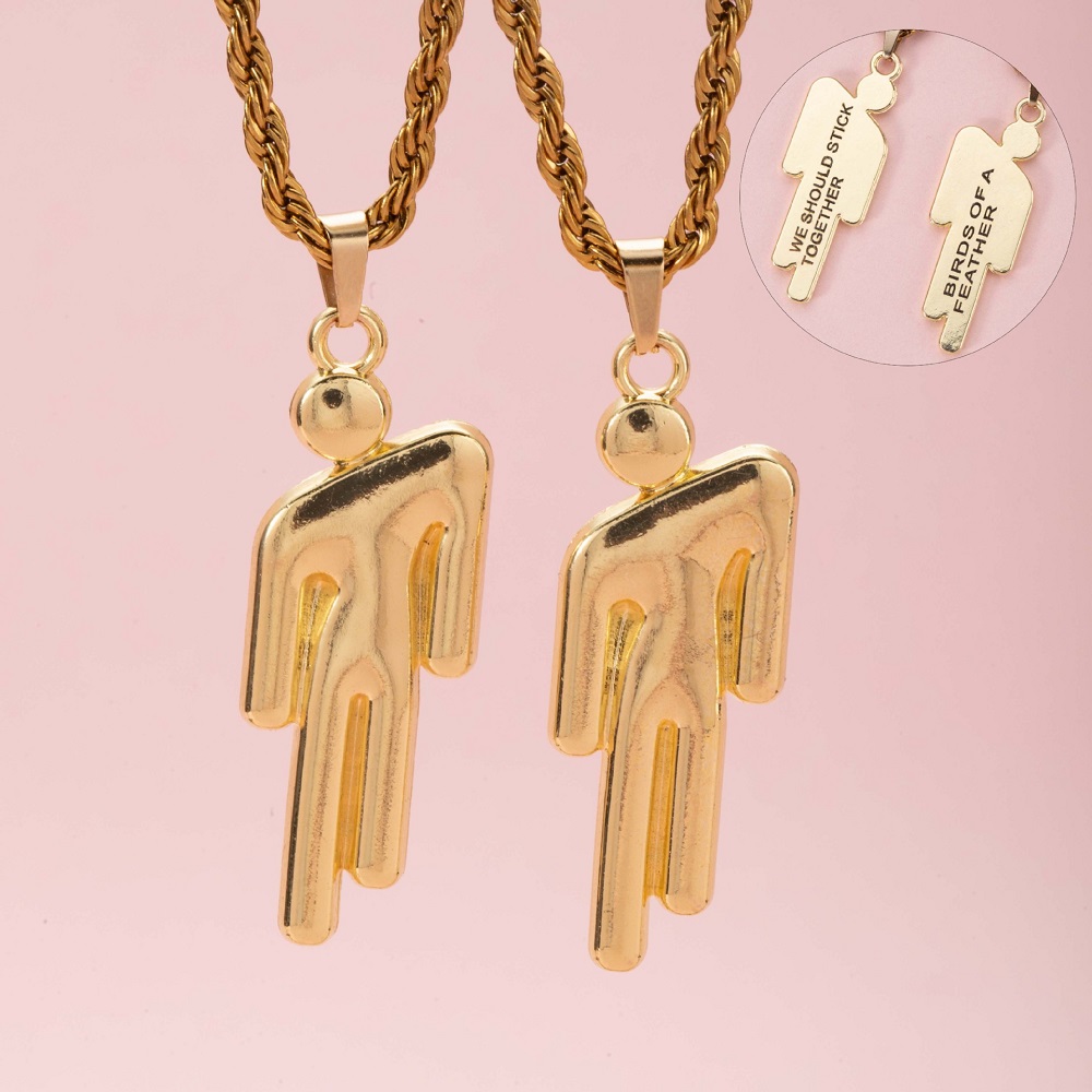 2Pcs Hip Hop Stainless Steel S - Fashion Street Singapore ulasan dan harga