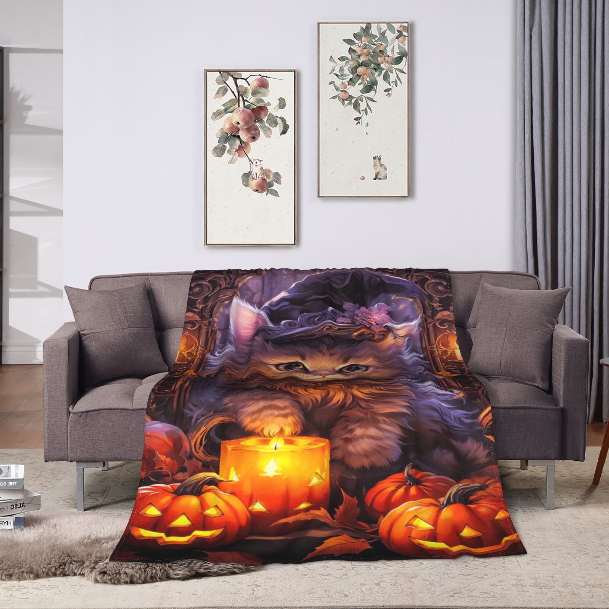 Witchy Black Cats Halloween Bl - Street Fashion Loverboy ulasan dan harga