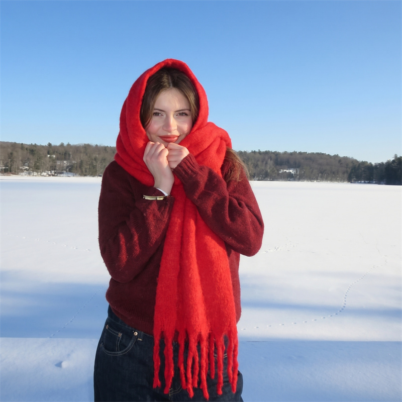 Vintage Plain Mohair Tassel Sc - Street Fashion Hijab ulasan dan harga