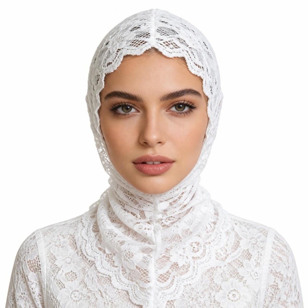 Lace Decorative Turban Caps Ne - Street Fashion Hijab ulasan dan harga
