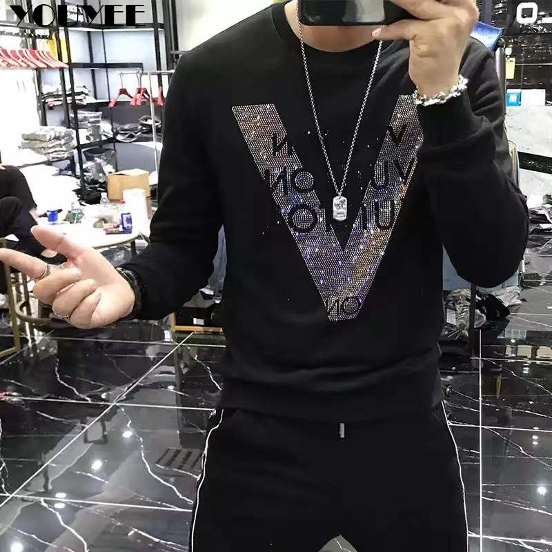 Men's Hoodies Quality V-shaped - Street Fashion Elements ulasan dan harga