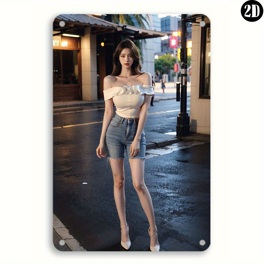 High-Definition Metal Tin Sign - Street Fashion Definition ulasan dan harga