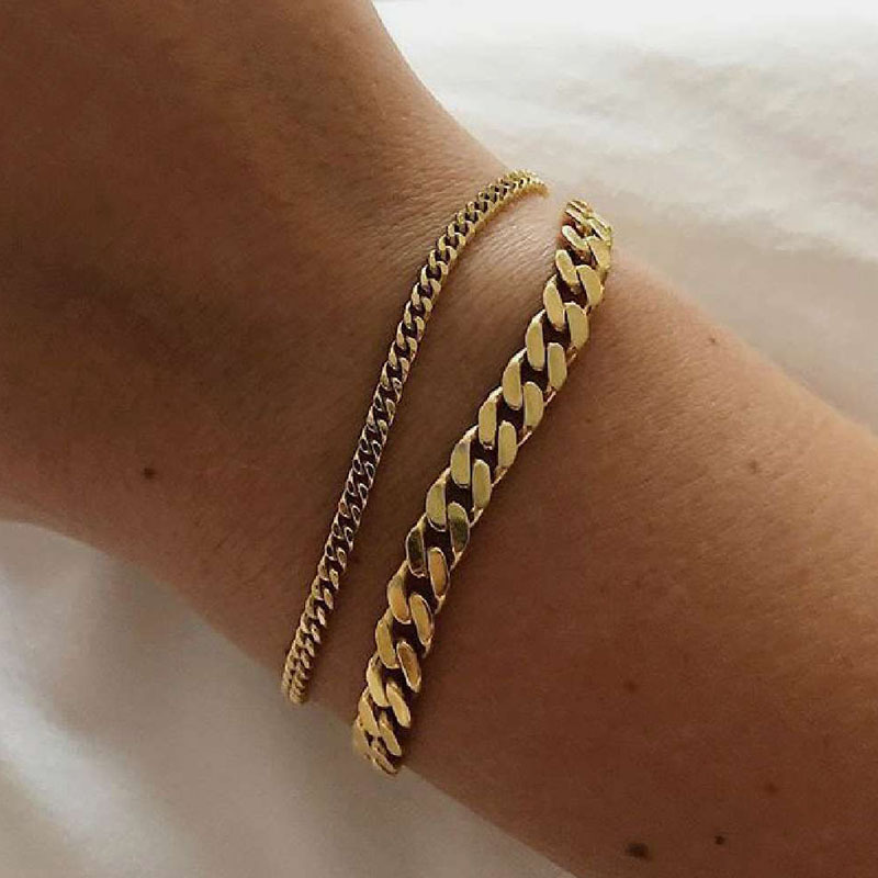 Miniamlist Men Bracelet Gold J - Fashion Street Singapore ulasan dan harga