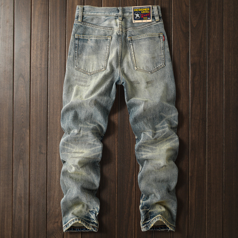 2026 New Heavyweight Ripped Je - Street Fashion High End ulasan dan harga