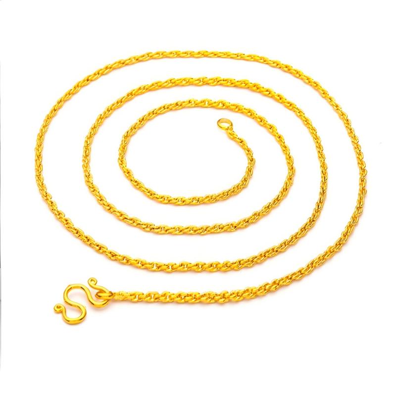 Hip Hop 2mm Twisted Rope 24K G - Fashion Street Singapore ulasan dan harga
