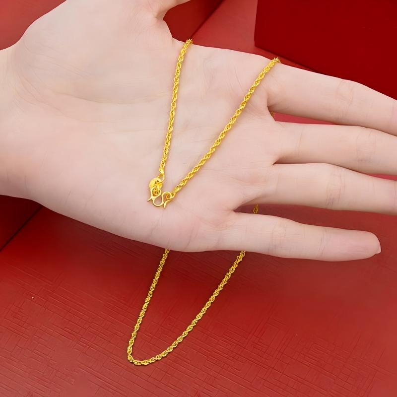 Hip Hop 2mm Twisted Rope 24K G - Fashion Street Singapore ulasan dan harga