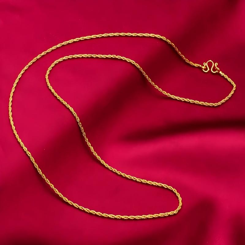 Hip Hop 2mm Twisted Rope 24K G - Fashion Street Singapore ulasan dan harga