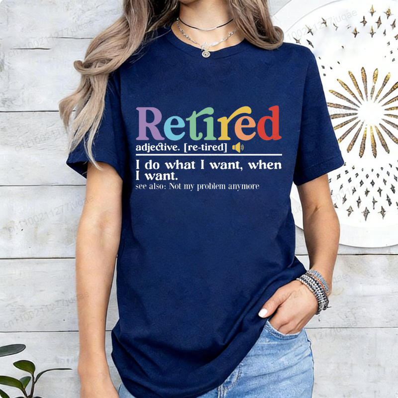 Funny Retirement Tee Retired D - Street Fashion Definition ulasan dan harga