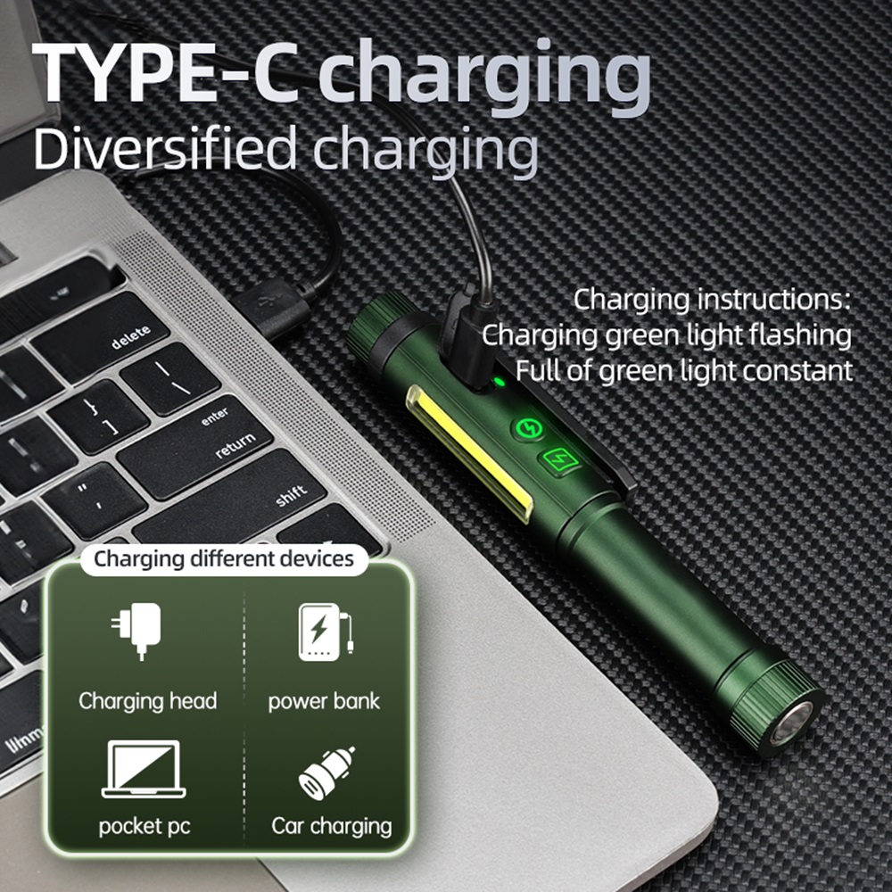 2-in-1 COB Pen Work Light LED  - Street Fashion Blog ulasan dan harga