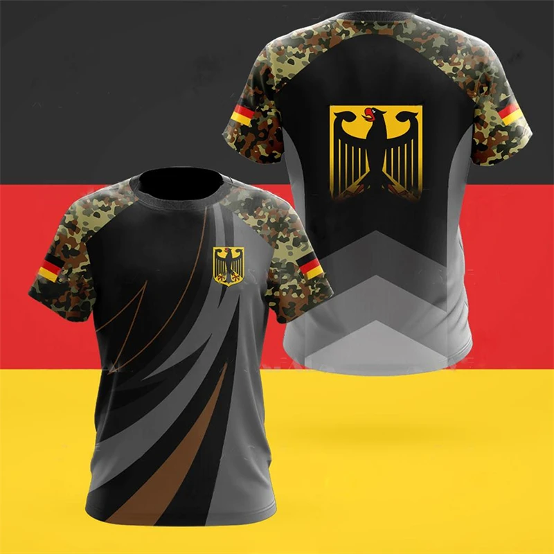 Unisex Germany Camo T-Shirt, E - Street Fashion Germany ulasan dan harga