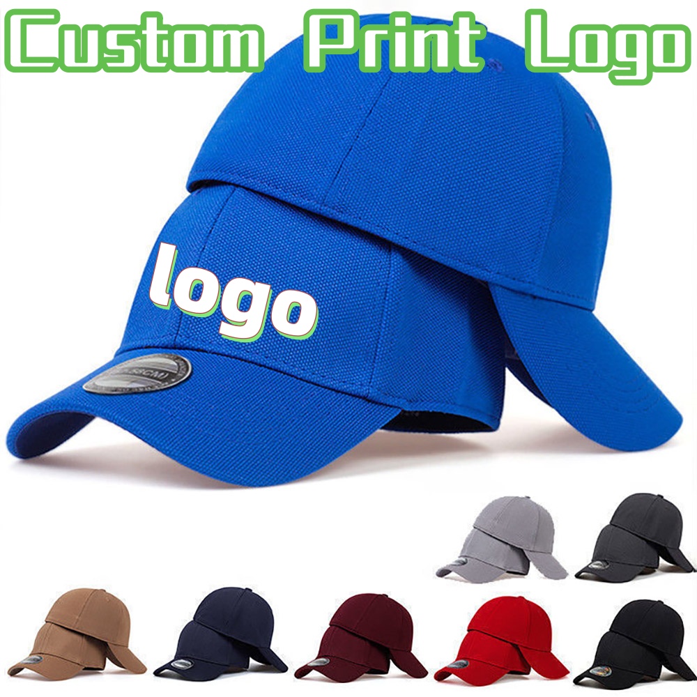 Customized Printed Logo Fully  - Baseball Cap Fitted ulasan dan harga
