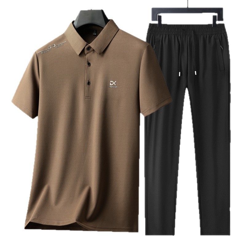 Men's Casual 2-Piece Sportswea - Street Fashion Tshirt ulasan dan harga