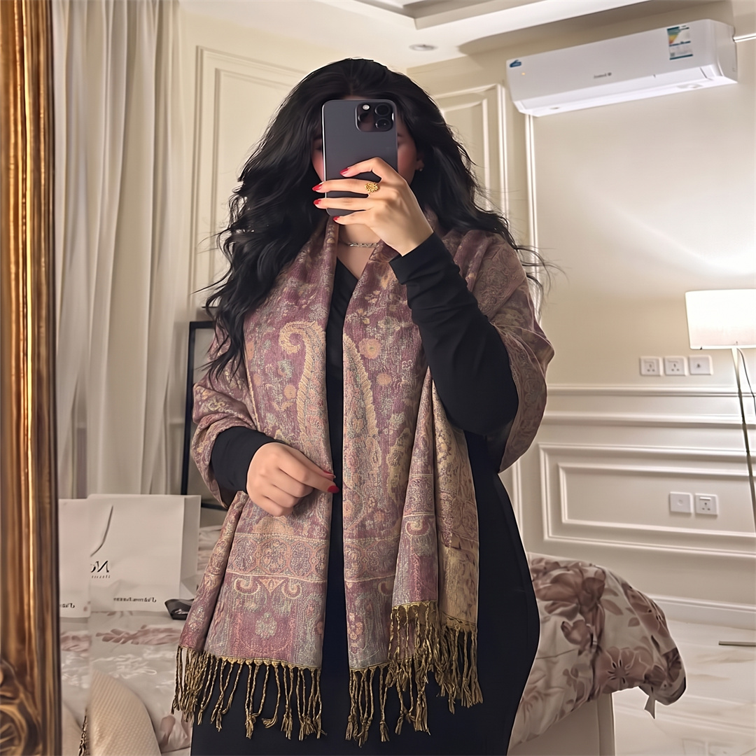 Fashion Paisley Jacquard Tasse - Street Fashion Hijab ulasan dan harga